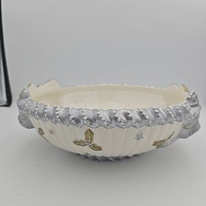 VTG Claire Burke Decorative Holiday/Christmas Large Bowl, 2000 Collection